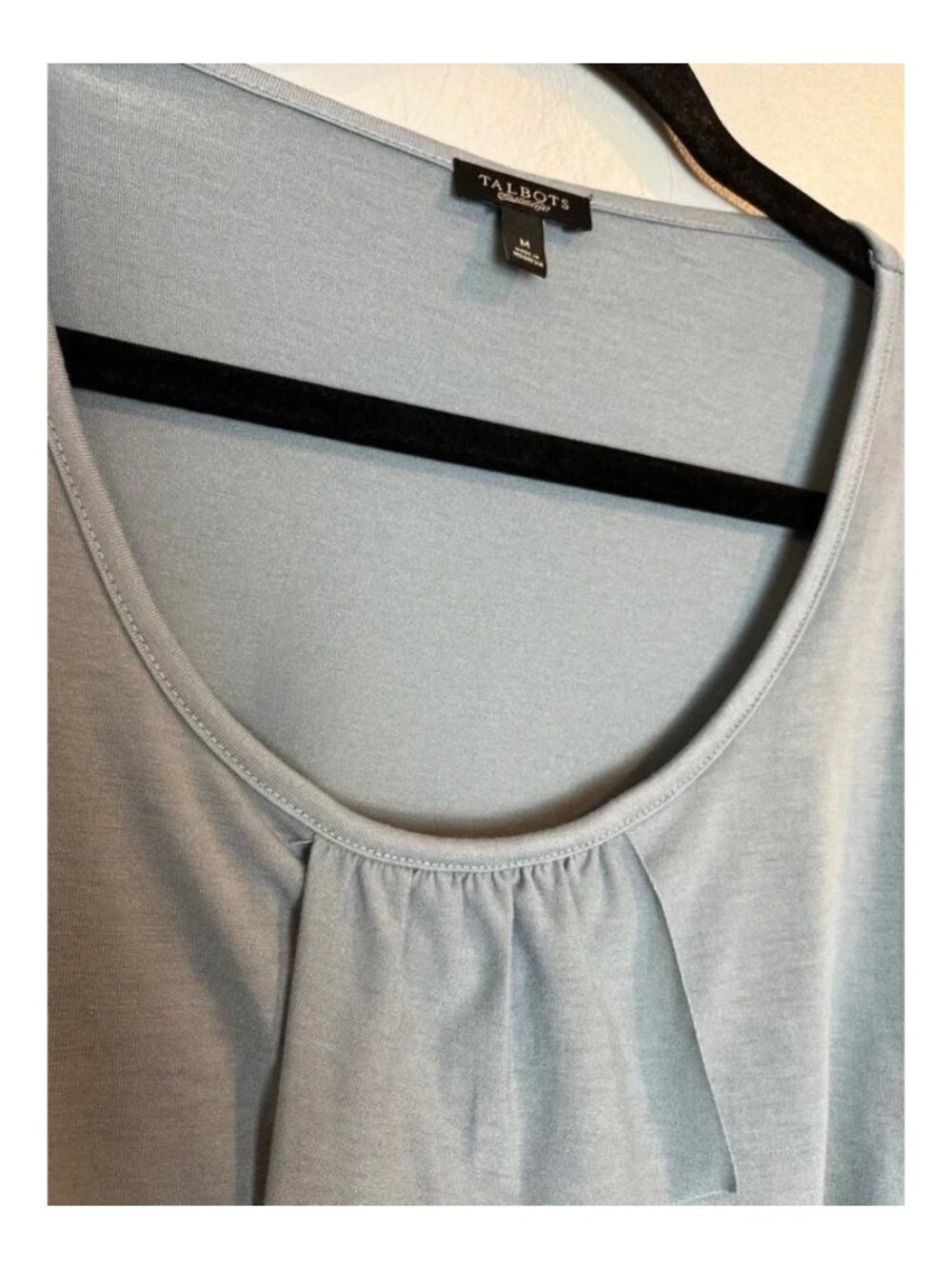 Talbots Women's Layered Front Sleeveless Blue Tank Top Size M - Picture 4 of 9